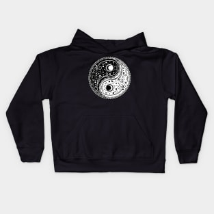 Yin yang sign paisley Kids Hoodie